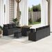 Maison Exclusive - Ensemble de jardin 10 pièces, salon en polyrotin noir