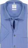 OLYMP Luxor comfort fit chemise - manche courte - bleu moyen - Repassage facile - Tour de cou : 49 (taille UE : 4XL)