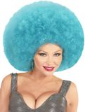 Widmann Afro XXL Pruik Lichtblauw