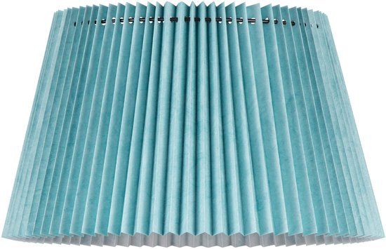Home Sweet Home Papieren Gevouwen Lampenkap - Conisch - Blauw - ø40 x 24 cm - E27 fitting