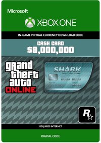 Rockstar Grand Theft Auto V GTA 5 - Megalodon Shark Card: $ 8.000.000 - Xbox One download
