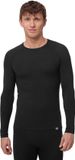 DANISH ENDURANCE Thermoshirt met Lange Mouwen voor Heren - van Merino Wol - Zwart - Maat XL