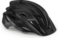 MET Veleno Fietshelm Mannen & Vrouwen – Fietshelm Mountainbike Volwassenen – Elektrische Fiets – Stadsfiets – Maat L (58-61cm) – Black Matt Glossy (Zwart)
