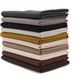 Manchetstof, VmG-Store 10x 0,25m manchettenstofset buisvormige stof 70cm breed 95% katoen, 5% elastaan selectie jersey (grijs/bruine tinten, set van 10)