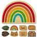 Astra Tapis coco Arc-en-ciel 40x60 cm - Demi-lune