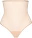 Bye Bra Vormende Tule String met Hoge Taille Beige XL