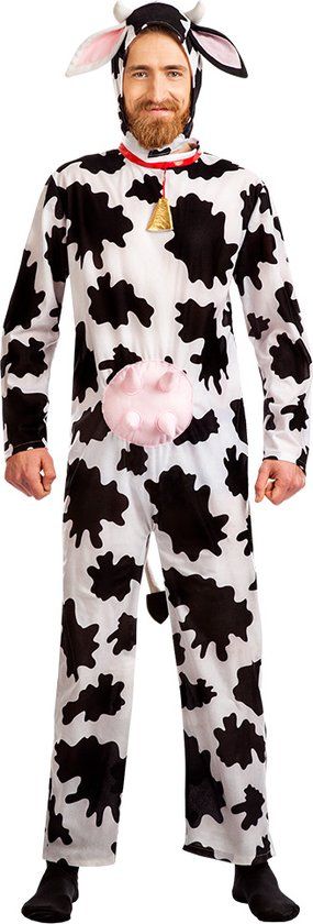 Boland - Crazy Cow Costume (Size S) - Adult - Cow - Multi