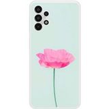 Samsung Bedrukt siliconen hoesje compatibel met Galaxy A13 4G Fleur Rose