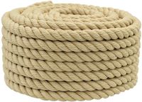 vidaXL Corde de bateau 18 mm 50 m Naturel