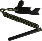 Heble® Fire Stick Magnesium Staaf - Vuur Maker - Magnesium Stick - Vuurstarter - Vonken Maker - Survival - 3 in 1 - Strijker - Magnesiumstaaf - Groen
