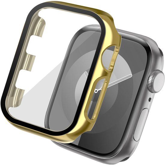 imoshion Screenprotector - Geschikt voor Apple Watch 1 / 2 / 3 - 38 mm - Full Cover Hard Case / Beschermend Hoesje - Goud