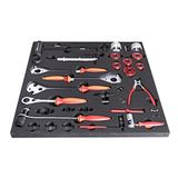 Unior Gereedschapsset voor transmissiegereedschap, 2600 A en 2600 C, rood