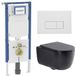 Geberit QeramiQ Dely Swirl Toiletset - Mat Wit