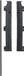 Babydan Flex Wall Fittings - Noir