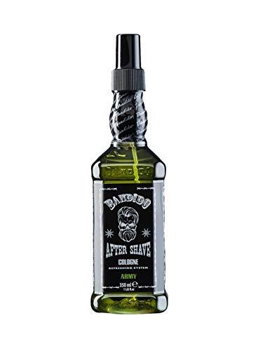 Bandido MAXIMUM HOLD AQUA HARD WAX Bandido Eau de Cologne heren 350 ml Army After Shave Men geurwater scheerwater voor mannen, verfrist koelt langdurige geur voorkomt scheerbrand roodheid verzorging na het scheren (Army, 350 ml)