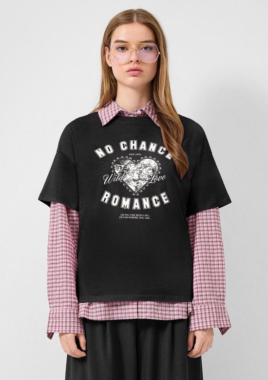 QS s.Oliver T-shirt zwart