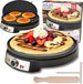 Adler AD3093 Serie - Crêpière - 30 cm - Revêtement antiadhésif - Température réglable