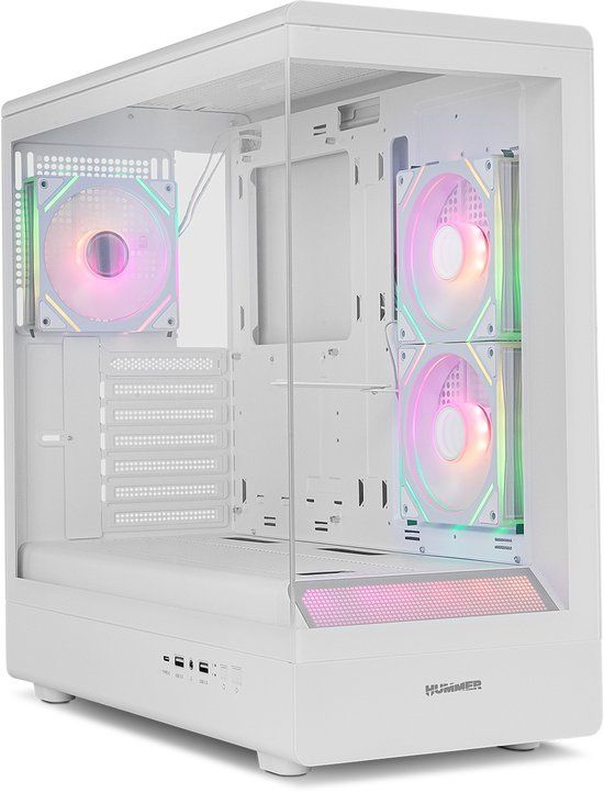NOX Hummer NXHUMMERSIGNALBK Midi Tower Wit