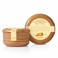 Mondial Scheercreme wooden bowl Mandarino e Spezie 140 g