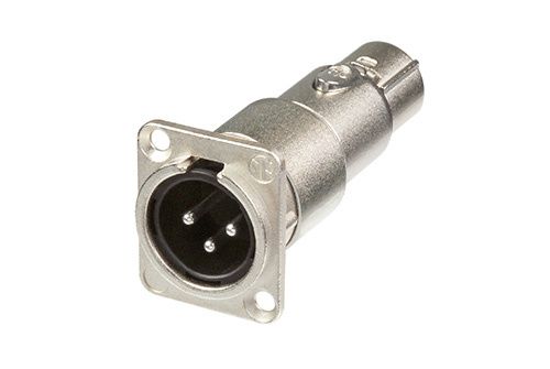 Neutrik NA3MDF - XLR connector - grijs
