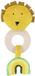 Trixie Bijtspeeltje – Mr. Lion – Siliconen Bijtring & Knisper – Houten Ring & Spiegel – 3m+