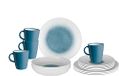BRUNNER 0830155N.C1X campingserviesset voor 4 personen, lunchtrommel Meteor Azur, 16-delig