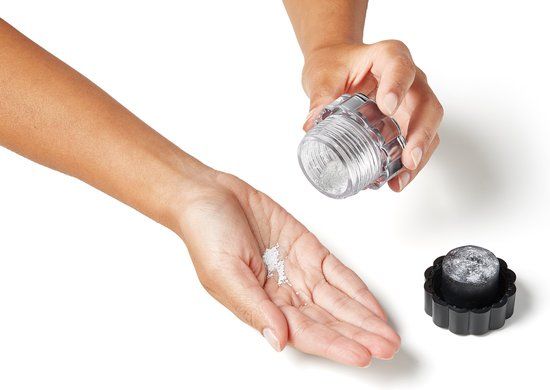 VITILITY Tabletvergruizer - Zwart - Rond