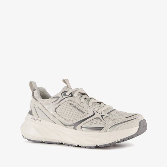 Skechers Edgeride Silver Eclipse Sneakers Grijs Maat 41 - Memory Foam - Vrouwen