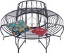 Merkloos Relaxdays Boombank - Zwart - 85x160 cm