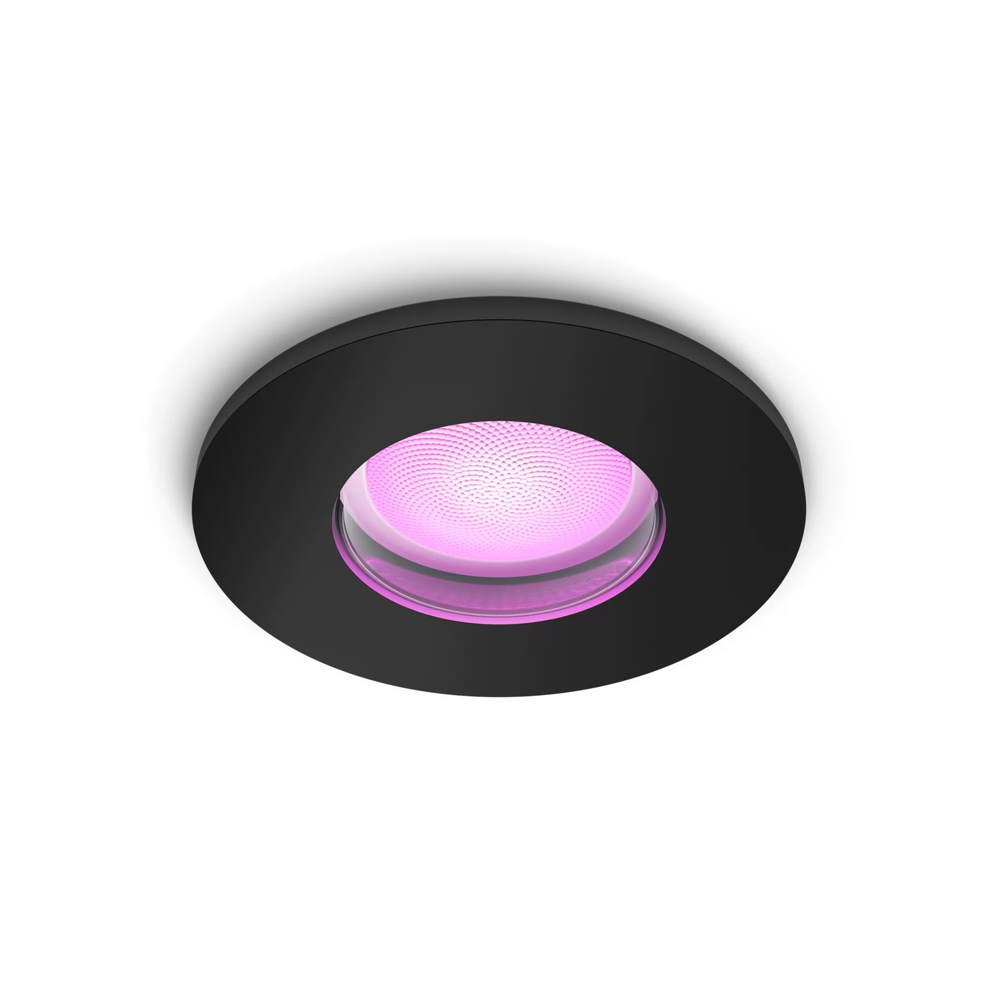 Philips Hue Xamento Badkamer Inbouwspot - Zwart - Rond - RGB - GU10 - 400lm - IP44