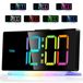 Réveil numérique - Affichage LED - Fonction sommeil - Design carré - Design moderne - Modèle YC23HK06B037BL