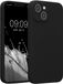 kwmobile telefoonhoesje geschikt voor Apple iPhone 14 - TPU backcover met siliconen coating - Smartphone case in zwart