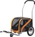 Blue Bird fietskar - mini hondenaanhanger 12 inch - opvouwbaar - Oranje