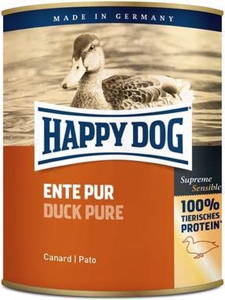 Happy Dog Ente Pur - eendenvlees - 12x400g