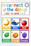 Connect the dots color in and fun: Color in AND fun