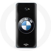 Maniacase Hoesje voor Samsung Galaxy A8 2016 BMW Logo zwarte achtergrond