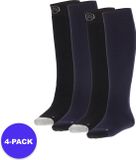 Apollo Skisokken Unisex - Badstof zool - Blauw - 46/48 - 4-Pack