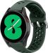 Strap-it Bracelet en silicone pour montre connectée - Convient pour Samsung Galaxy Watch 4 - 44mm - Vert militaire