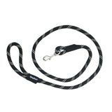 ZippyPaws Climbers Originele hondenriem 6 Ft - Zwart, duurzaam bergklimtouw, voor grote honden, verstelbaar en comfortabel