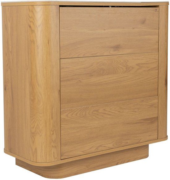 Housecraft Living Almira Ladekast Hout/ Marmerlook Naturel