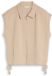 Tom Tailor Losvallend sweatshirtvest met kraag Gravel Beige Maat S