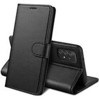 Phonillico® Case voor Samsung Galaxy A53 5G - Zwart Portemonnee Flap Magnetische flap Kaartopslag