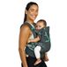 Infantino Carry On Active baby draagzak, ergonomische draagzak met meerdere vakken voor pasgeborene tot peuter 3,6–18,1 kg, met gewatteerde schouderbanden, opbergruimte in lendenband, grijs