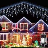 Salcar 10m 400 LED IJspegel Lichtgordijn Koelwit