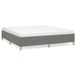 VidaXL Cadre de lit sommier tapissier gris foncé tissu 180x200 cm