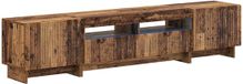 vidaXL - 5-delige - LED - TV-kast - Oud - hout - Bewerkt - hout