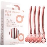 FRAMAR 4 stuks professionele roségouden haarspelden voor dames, haarspelden voor styling, haarclips voor styling, extra strak en duurzaam