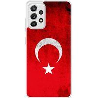 Samsung Galaxy A52 Drapeau turquie Verstevigd hoesje met sublimatie bedrukking