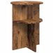 vidaXL Bijzettafel met opslag Oud hout Ø 39,5 x 55 cm Bewerkt hout
