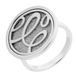 Orphelia damesring 925 zilver gerhodineerd maat 50 (15.9)